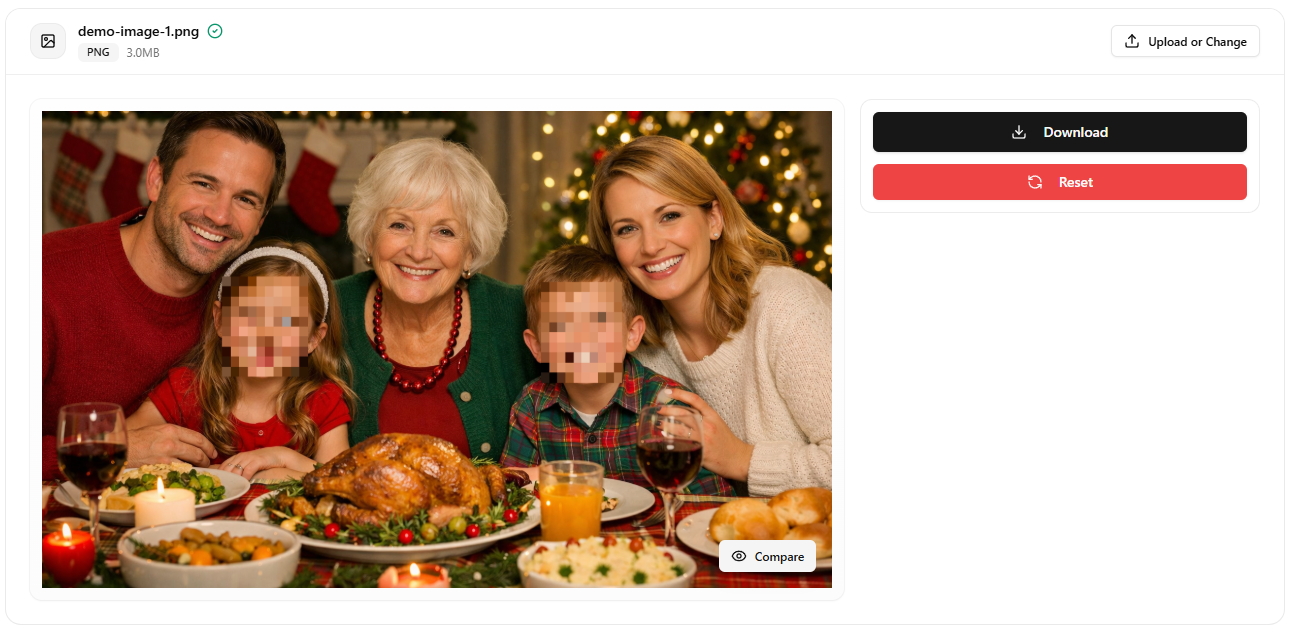 Sample photo before anonymization