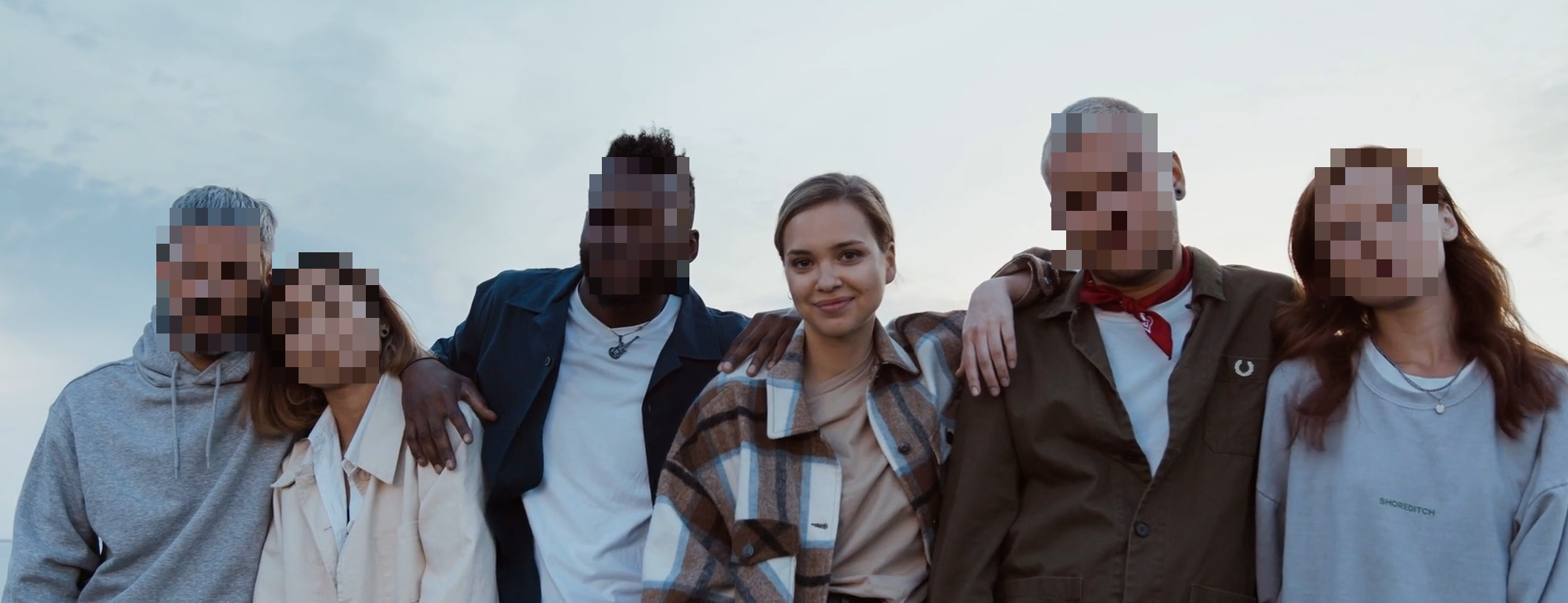 FaceBlurify selective workflow showing analyze selected clip step